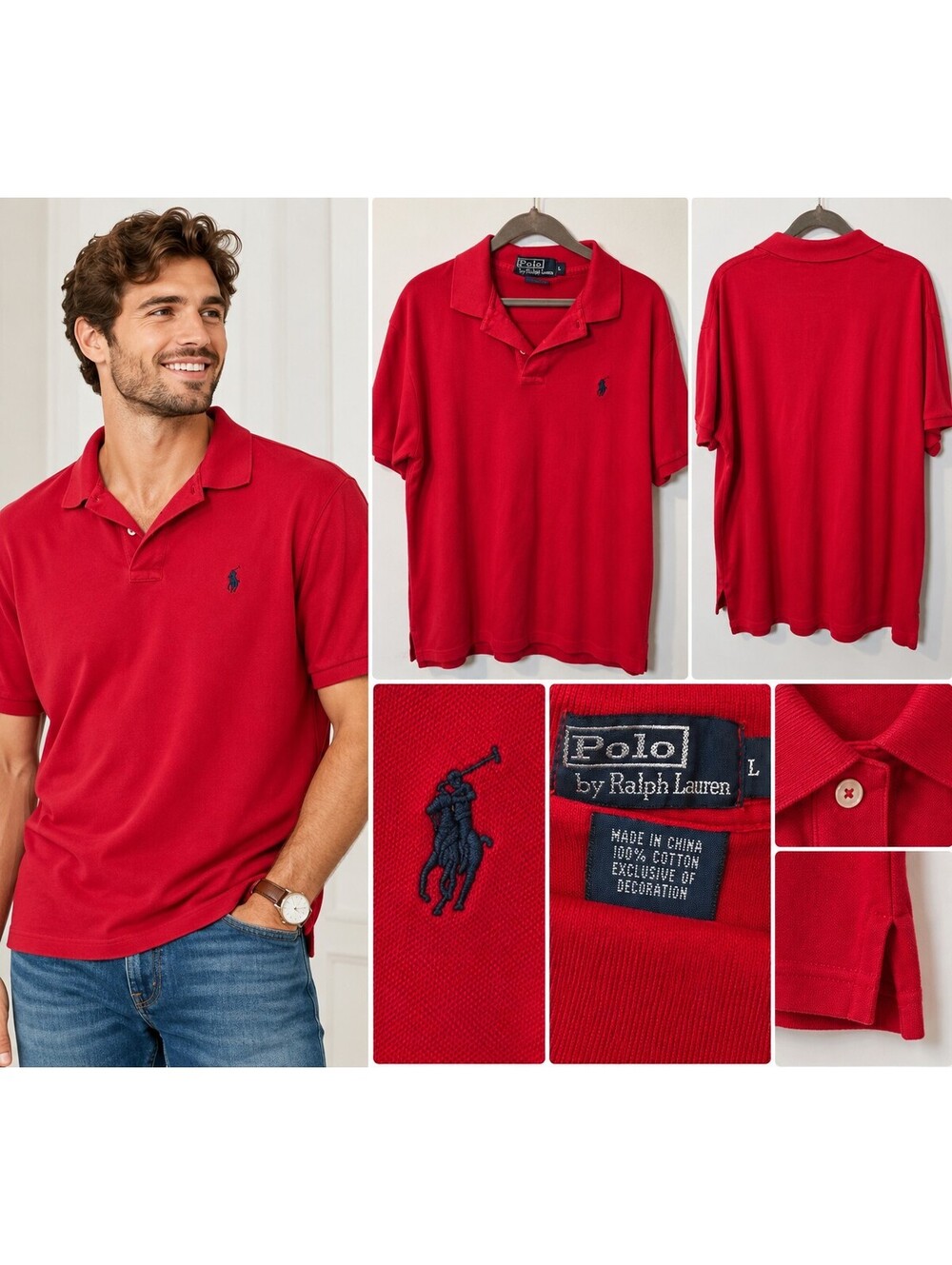 Polo Ralph Lauren Red Short Sleeve Polo Shirt